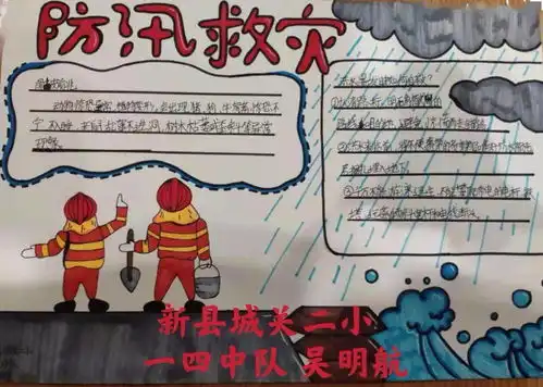 防汛救灾小小手抄报,传递抗灾情