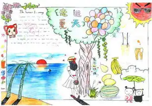 夏天的手抄报简单又漂亮,发个图片
