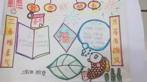 三年级寒假手抄报图片