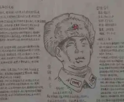 雷锋简笔画雷锋事迹介绍