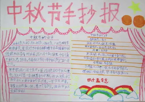 中秋节手抄报四年级