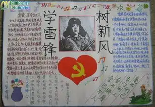 学习雷锋树新风手抄报图片