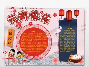 春节习俗小报欢度猪年春节小报手抄报下载图片素材元宵手抄报大全wps模板2.24mb节日手抄报