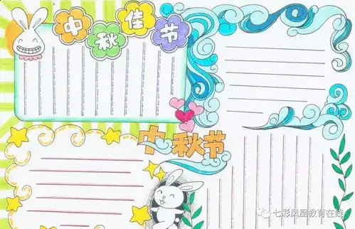 中秋精美手抄报,孩子一定用得着