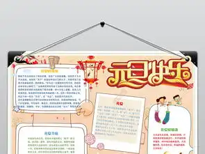2019元旦新年猪年手抄报电子小报模板图片素材元旦手抄报大全worddoc下载1.62mb节日手抄报