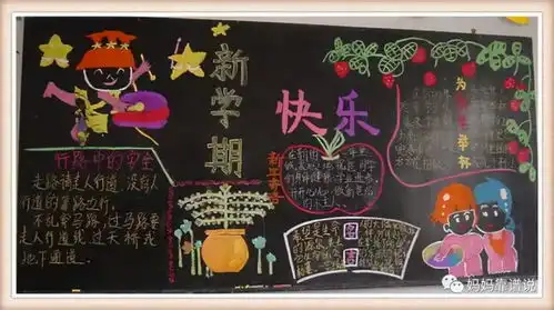 小学生黑板报火了,美术天赋惊人