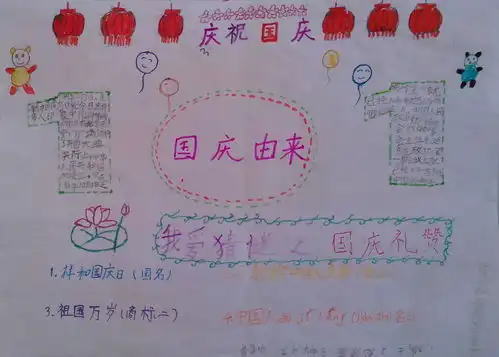 庆祝祖国成立67周年手抄报
