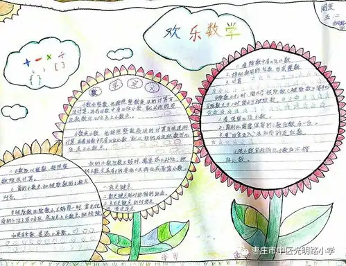 光明路小学五2班举行数学手抄报比赛