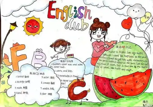 丰泽区丰盛实验小学五年级英语手抄报比赛