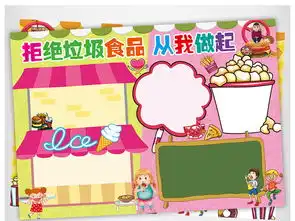 食品安全小报拒绝垃圾零食手抄报电子小报图片模板psd设计图下载其他大全编号16320333