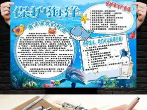 保护海洋小报环保知识科普手抄报电子小报图片素材psd模板下载69.18mb保护环境手抄报大全环保手抄报