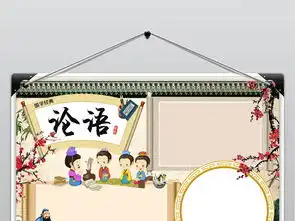 论语小报孔子经典传统国学电子手抄报模板图片psd设计图下载传统国学手抄报大全编号18919722