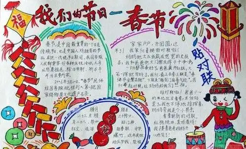 2021实用的新年快乐手抄报设计2021实用的新年快乐手抄报图片查字典板报网