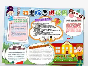word扫黑除恶进校园小报反黑和谐社会法制电子小报手抄报图片素材worddoc模板下载68.97mb道德与法治手抄报大全学科手抄报