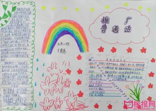 关于推广普通话的手抄报,普通话的由来