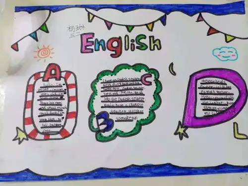 happyenglishhappylife惠济区南阳小学举行英语手抄报比赛