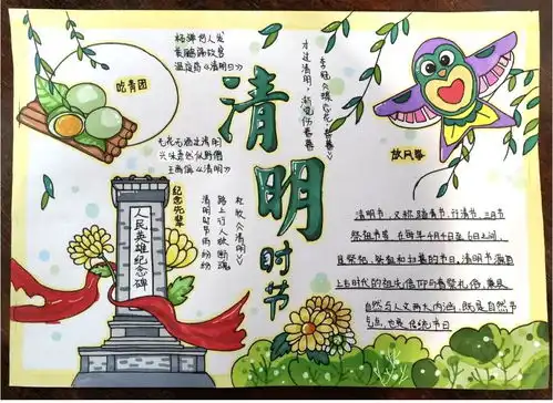 清明节原神手抄报简单今日头条