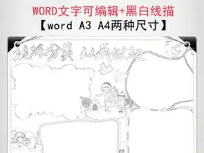 word垃圾分类小报绿色低碳环保手抄报图片模板worddoc设计图下载保护环境手抄报大全编号18758628