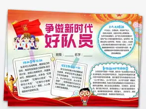 争做新时代好队员小报少先队爱国电子手抄报图片素材psd模板下载47.34mb少先队诞生日手抄报大全纪念日手抄报