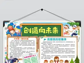 创造向未来开学第一课新学期新风貌手抄报小报模板图片素材psd下载25.35mb语文手抄报大全学科手抄报