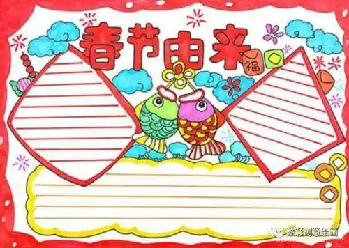 一定要收藏的新年手抄报
