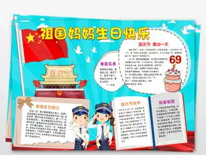 word蓝色十一国庆节热爱祖国妈妈生日快乐电子手抄报小报素材图片模板worddoc设计图下载国庆节手抄报大全编号18732440