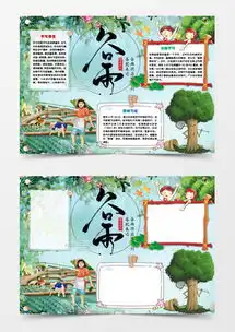 模板下载二十四节气手抄报图片设计素材熊猫办公