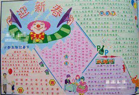 迎新年手抄报贺新年
