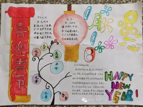 气象更新始今日,幸福快乐迎新年中心小学庆元旦迎新年系列活动之黑板报手抄报书法绘画比赛