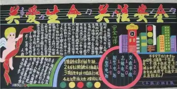 安全月黑板报安全铭记在心中