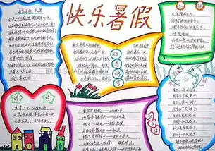 北京小学手抄报快乐的暑假