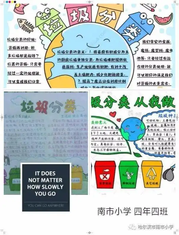 垃圾分类从我做起优秀手抄报作品展垃圾分类我先行主题活动