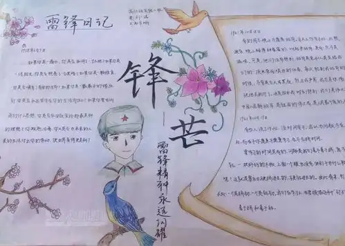 2020中学生学雷锋手抄报设计2020中学生学雷锋手抄报图片查字典板报网