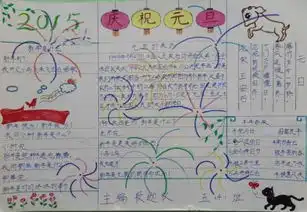 38张中小学元旦黑板报与手抄报,浓浓的传统中国节日韵味,大全了