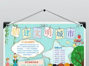 儿童可爱文明城市小报手抄报word模板图片wps设计图下载其他大全编号19071280