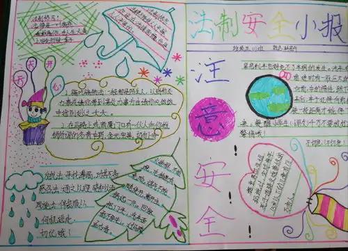 小学五年级法制安全手抄报