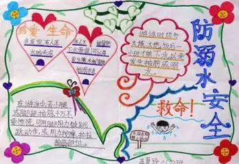 二年级100字关于防溺水安全手抄报有哪些