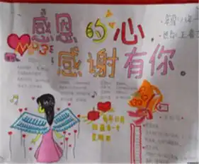 感恩节手抄报做人要学会感恩