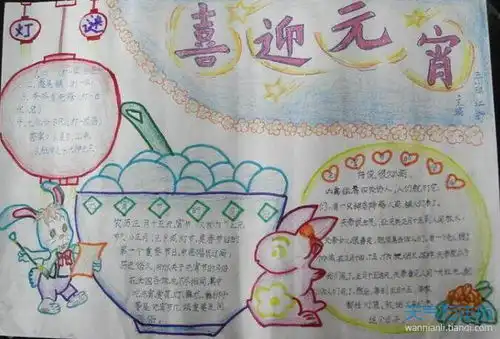 2021小学生元宵节手抄报小学生简单元宵节手抄报2021