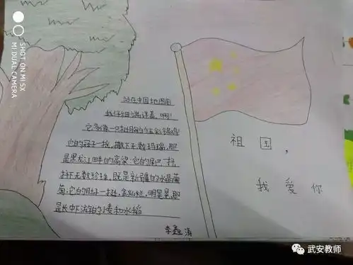 祖国妈妈生日快乐岳家庄小学迎国庆手抄报展示