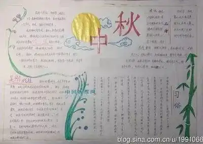 中秋节手抄报来了,快给孩子收藏