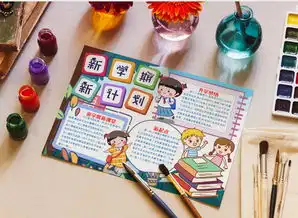 新学期新计划小报手抄报模版word模板下载熊猫办公