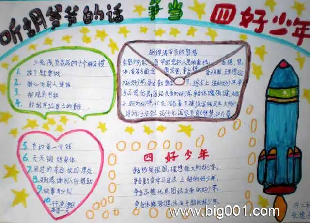 争当四好少年手抄报设计争当四好少年手抄报图片查字典板报网