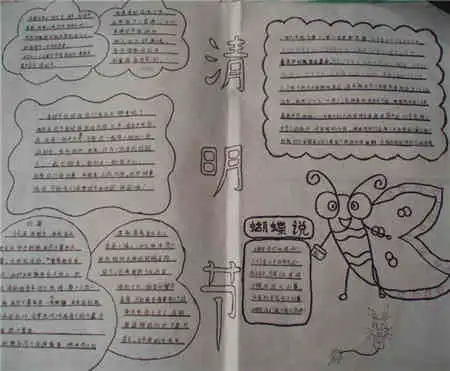 清明节手抄报清明扫墓