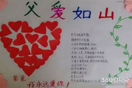 2019年关于父亲节的手抄报简单又漂亮