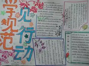 守规则乐学习手抄报内容
