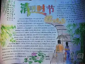 清明节手抄报全部放大和全是清明节手报