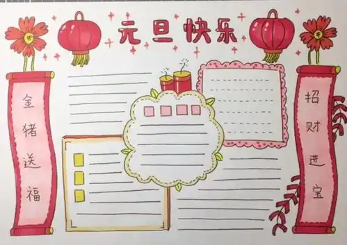 2021最全元旦手抄报,黑板报,习俗谜语诗词好词好句等,快收藏