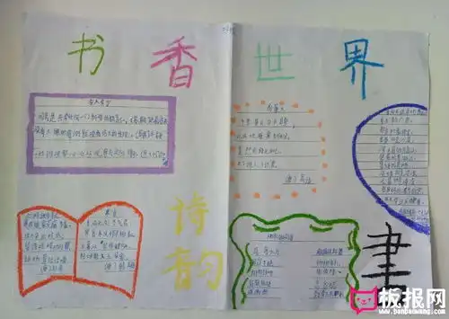小学生读书手抄报图片大全,感受书香品位经典