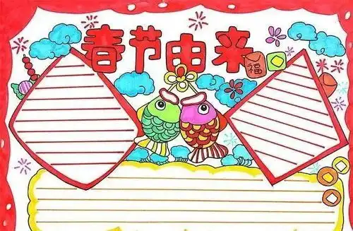 超实用2021春节手抄报合集,假期陪孩子动手制作吧
